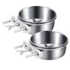 Stainless Steel Anti-Spill Hanging Pet Food Bowl for Cats & Dogs