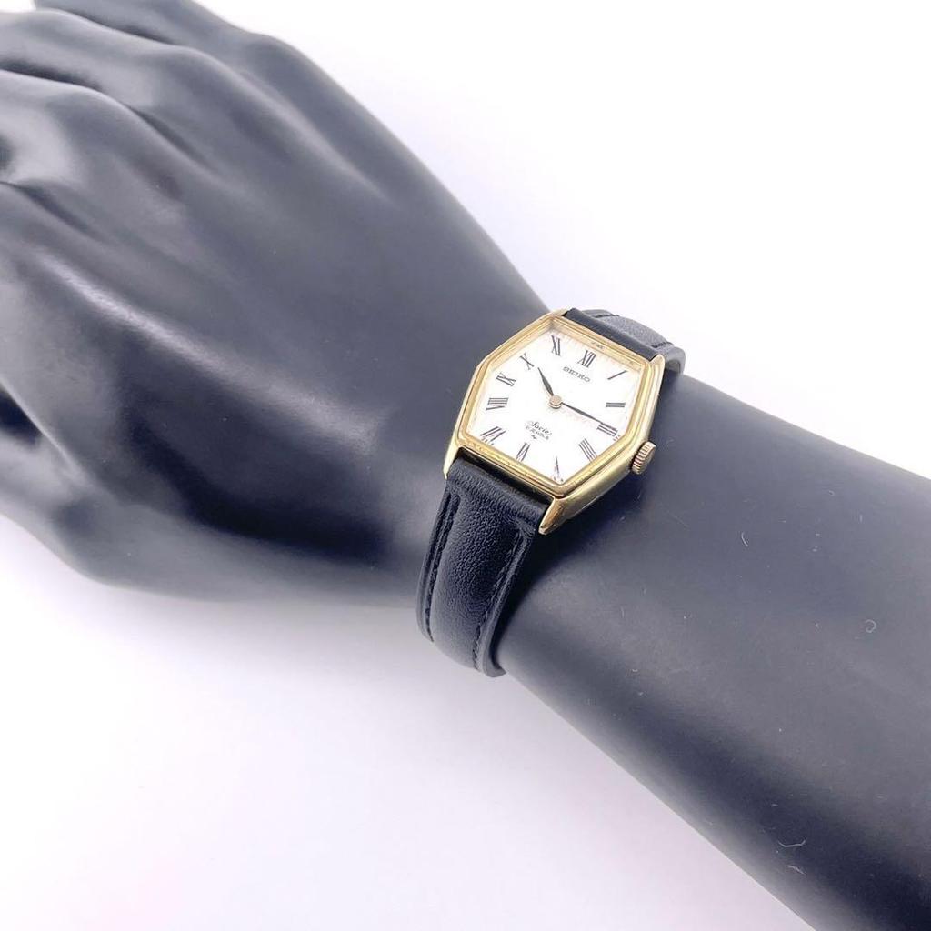 [USED] Working Seiko Socie Hexagon Manual Wind Watch 11-8090