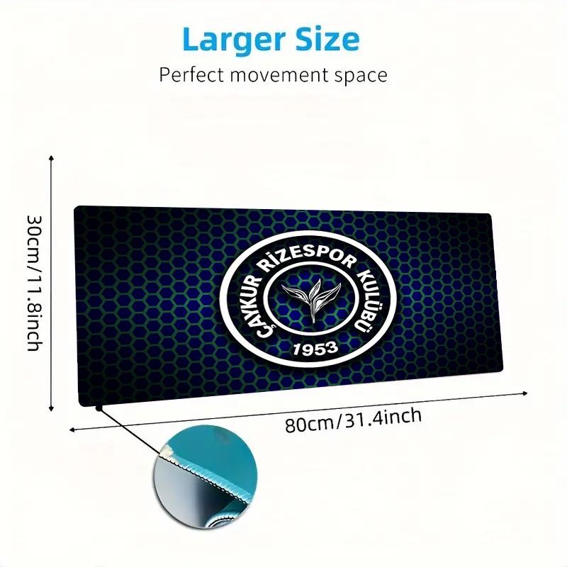 Caykur Rizespor Color Mouse Pad Large Gaming Table Cushion Non-slip Laptop Tablet Big Mousepad XXL Mat Mini PC Playmat With Lock edge