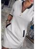 2025 V-neck Seven-Sleeve Casual Dress
