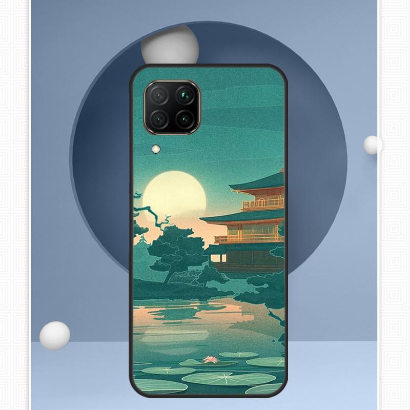 Japanese Style Art For Huawei Nova Y72 Y90 Y61 Y91 Y60 Y70 12s 12i 11i 8i 9 10 SE P20 P40 Lite P60 P30 Pro Case