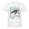 Unisex The Ocean Is Calling Turtle Lover Sea Thermal Fun T Shirt Streetwear Plus Size Cotton Custom Sleeve Shirts