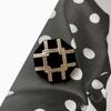 6Pcs Luxurious Design Inlaid With Rhinestones Metal  Button For Clothing Coat Skirt Clothing Accessory High Qulity Glod Black