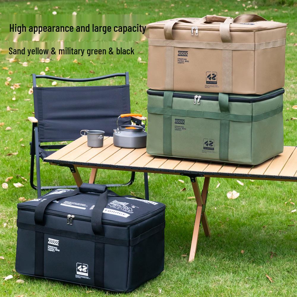 Stor kapacitet utomhus hopfällbar förvaringslåda för bestick och köksredskap
