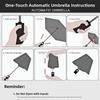 8 Fold Automatic Umbrella Rain Proof Thickened Sun Umbrella UV Protection Dual Use Protection Pocket Parasol Travel Essential