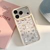Cute White Dog Transparent Full Coverage Phone Case for iPhone 16/17 Pro Max and iPhone 13/14/15