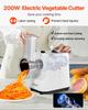 Electric Cheese Grater Salad Maker, 200W Salad Shooter, Electric Vegetable Slicer Shredder Chopper for Fruits with 5 Attachments, Stainless Steel Food
