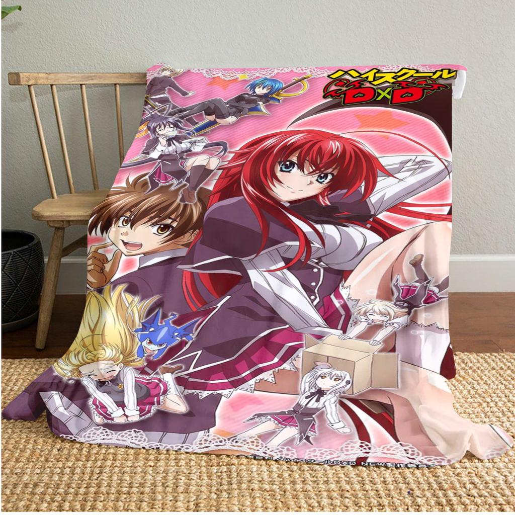 High School Dxd Plush Blanket Soft Comfortable All Seasons Blanket Sofa Office Naps Blanket Outdoor Travel Throw Perfect Gift