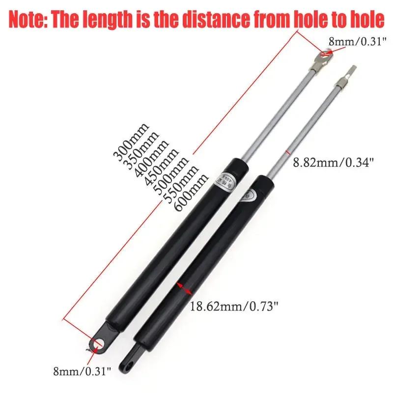 2pcs 300N 300/350/400/450/500/600mm Gas Strut Bars Gas Spring Support Boot Bonnet Car Caravans Doors Windows Hatches Boat Bus