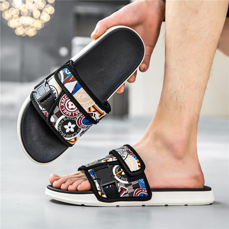 Fashion Slippers for menTrendy Style Letter Print Design High Quality Beach Slippers Can Be Worn Out Premium Fashion Women's Casual