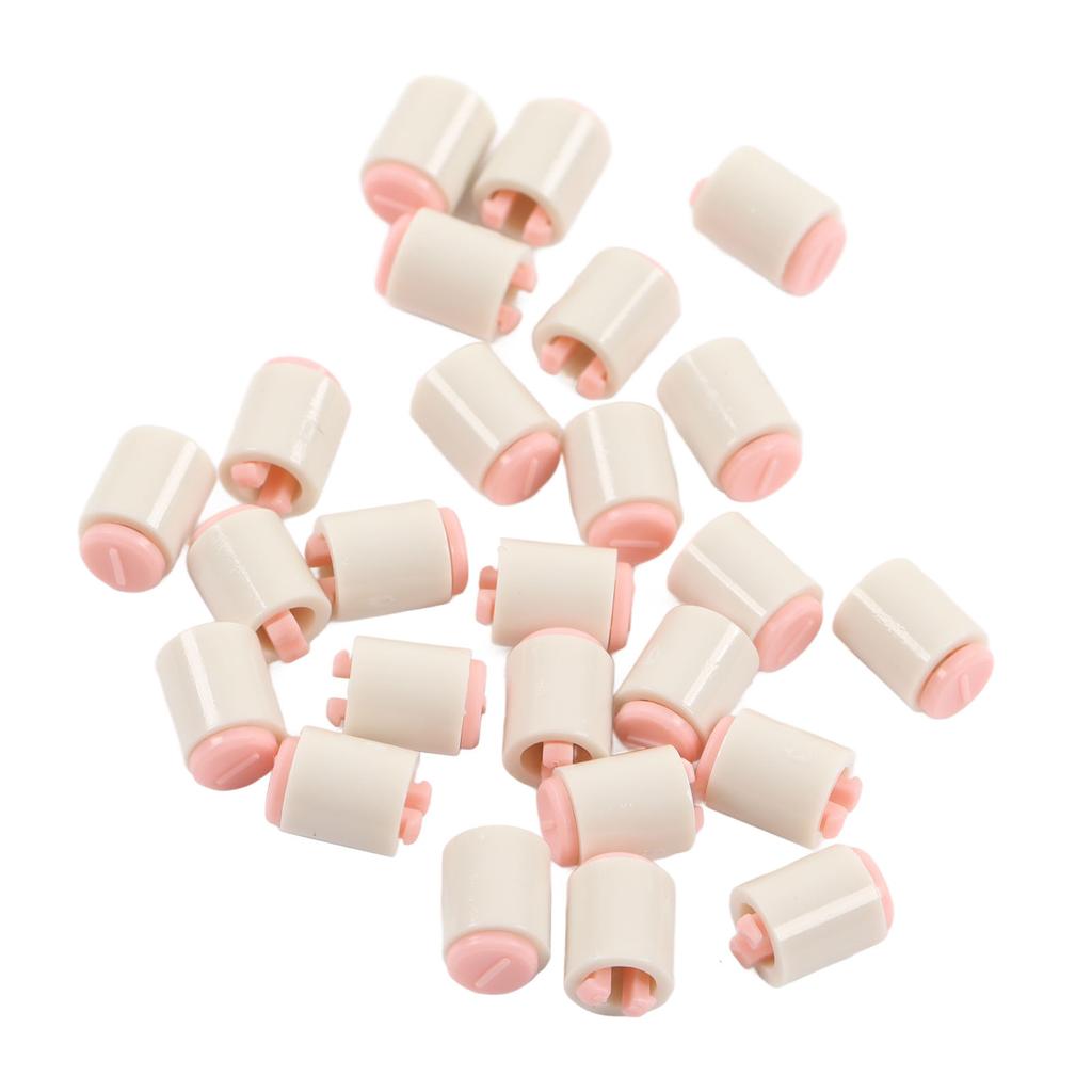 25pcs Knitting Needle Stoppers Reduces Friction Plastic Knitting Needle End Caps for LKS100 LK150 GK370