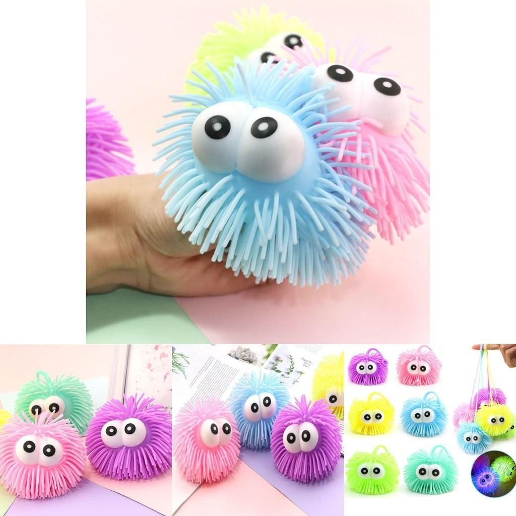 Colorful Alien Jellyfish Light Up Led Squeeze Toy For Stress Relief And Motor Skills