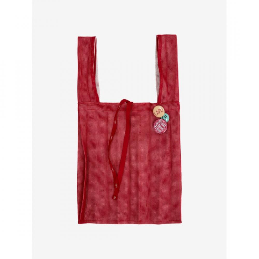 Lapli Mesh Pin Button Tote Bag Lpacm025c01