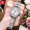 OLEVS Original Elegant Quartz Watch Waterproof Stainless Steel Womens WatchDate Ladies Watch Bracelet Set Box Gifts 9945