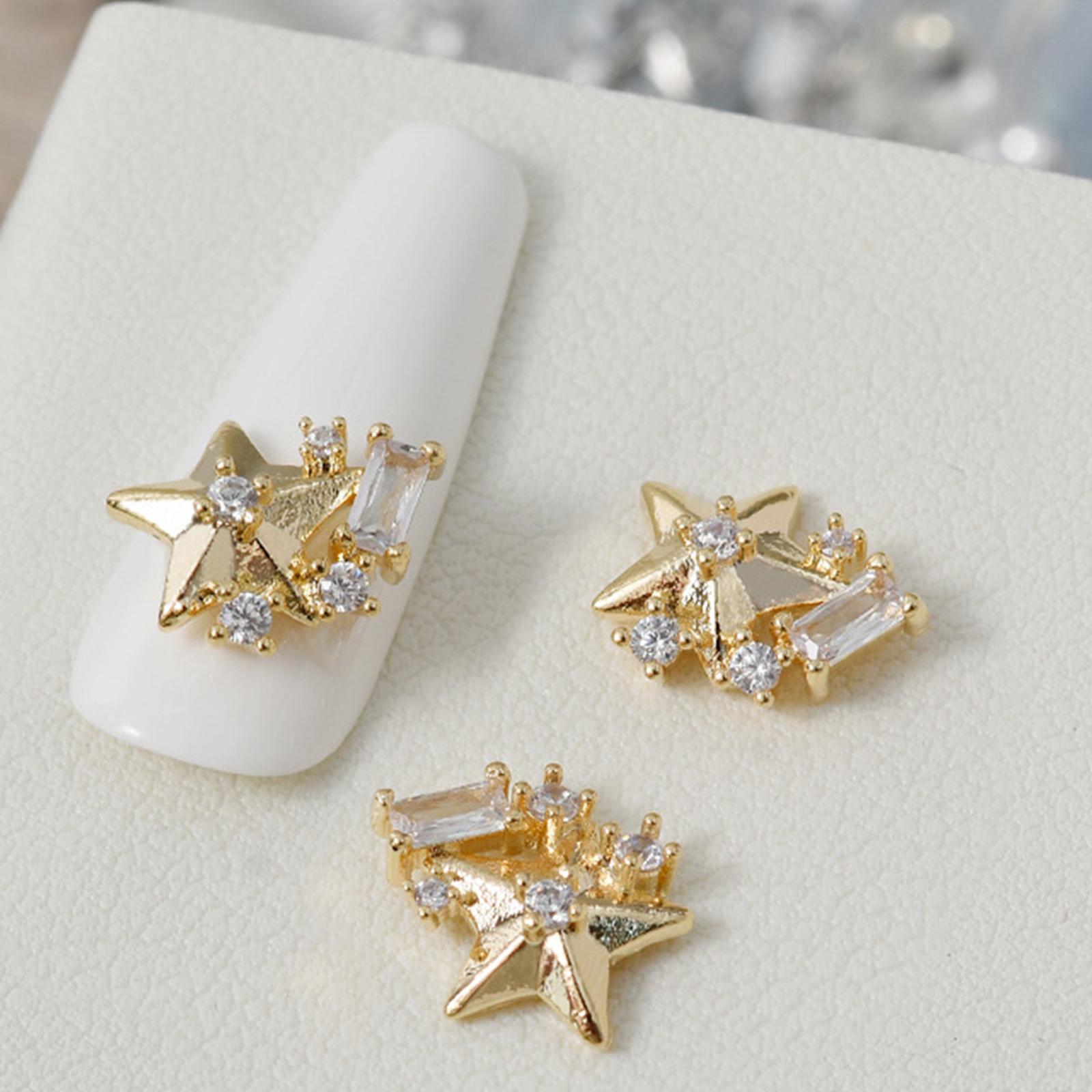 

Подвески-бантики для дизайна ногтей Подвески-подвески для ногтей с подвесками Цирконовые драгоценные камни для ногтей Звезды Стразы для дизайна ногтей Маникюр своими руками Украшения для дизайна ногтей 4