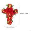 Artificial Flower Wreath Easter Cross Tulip Door Festival Reusable