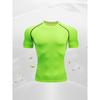 Men's Compression Shirt Quick Dry White Plain Gym T-Shirt Solid Color Workout Sportswear
