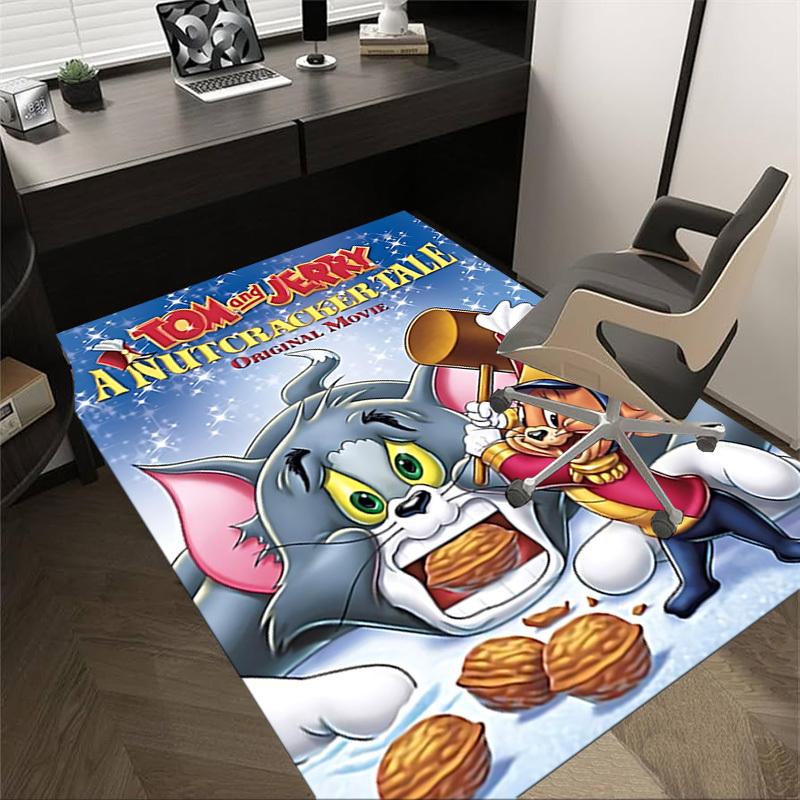 

1 шт. Ковер «Том и Джерри: Щелкунчик», для декора дома и офиса, коврик под офисное кресло, праздничный подарок, ковер для конференц-залаL1064 60cm by 90cm