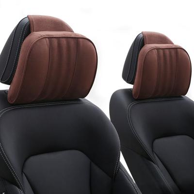 Glove Suede Car Neck Pillow Memory Foam Car Rest Cushion New Car Headrest  Car Use