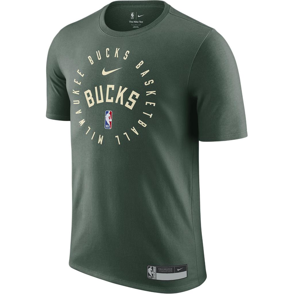 Nike Milwaukee Bucks Dri-Fit NBA FW24 Fashion Casual Basketball Short Sleeve T-Shirt Men T-Shirts Cypress-Green HF1427-323