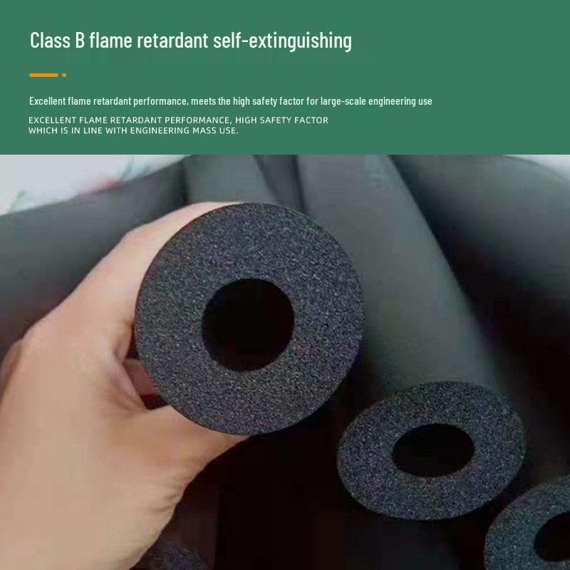 B1 Rubber-Plastic Heat Insulation Pipe for Fire Safety and Central Air Conditioning
