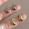 18K Gold Plated Water Drop Earrings - Simple, High-End, Personalized Ear Studs