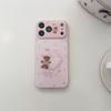 Cute Pink Heart Bear Phone Case For iPhone 17 16 15 Pro Max Sweet Strawberry Dessert Cartoon Aesthetic Shockproof Cover