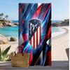 Πετσέτα Παραλίας Atletico Madrid Εκτυπωμένη Γρήγορου Στεγνώματος Μαλακή Πετσέτα Φορητή Μεγάλη Ορθογώνια Κουβέρτα Παραλίας για Ταξίδι Πισίνα
