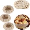 6 Pieces Round/Oval Bread Basket Liner Breathable Bread Proofing Cloth  Kitchen Tool