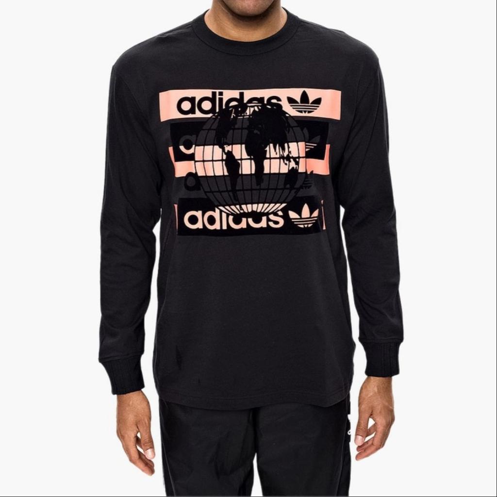 adidas originals Fs Grp Ls Tee For Men Black Men's FM2238