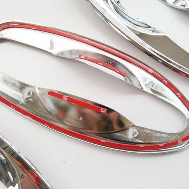 Abs Chrome Door Handle Bowl Cover Trim  for Nissan Navara Np300 2015 2016  Auto Car Styling Stickers Accessories 4pcs