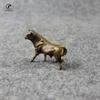 Mini Portable Retro Brass bull wall street Statue Sculpture Hand Toy Gift Keychain Ornament Home decoration ornaments Home Decor