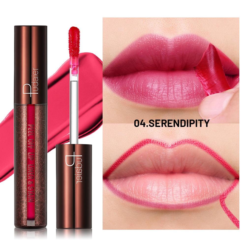 Waterproof Liquid Peel-off Lip Gloss Rose Red Brown Matte Lipstick Non-stick Cup Lasting Makeup Moisturizing Lip Tattoo Pigment