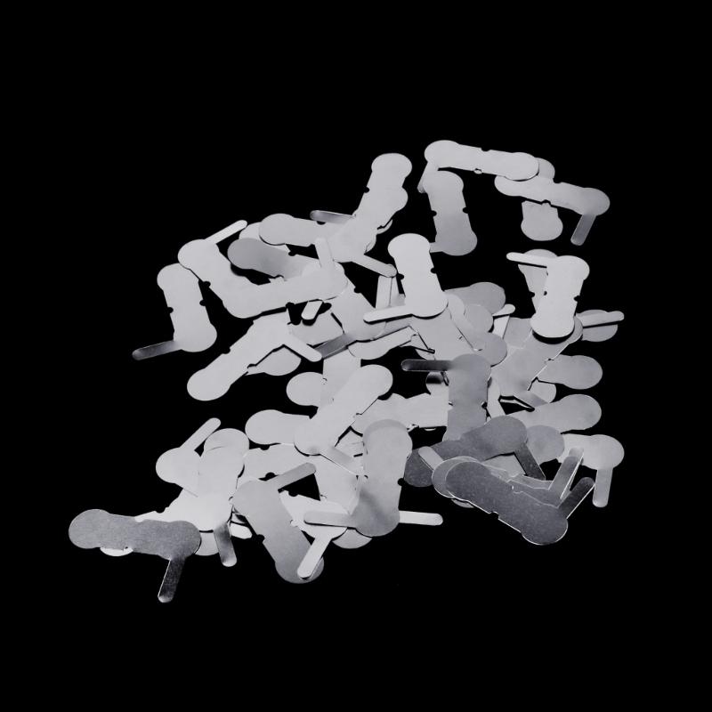 Nickel Strip 200Piece Nickel Sheets Plates Battery Nickel Plated Steel Belt Strip Spot Welding Connection Sheets