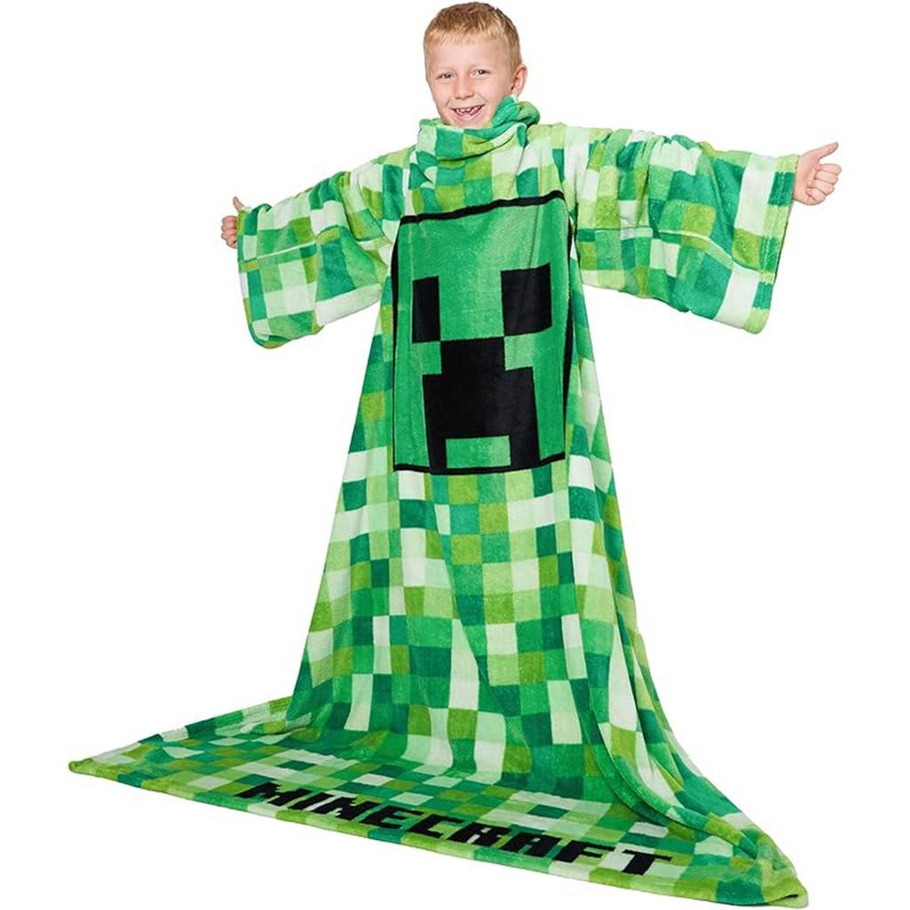 Minecraft Childrens/Kids Fleece Blanket Hoodie