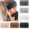 Wide Non Slip Hair Bands for Women, Soft Elastic Head Wraps for Yoga Sports Workout Gym Running