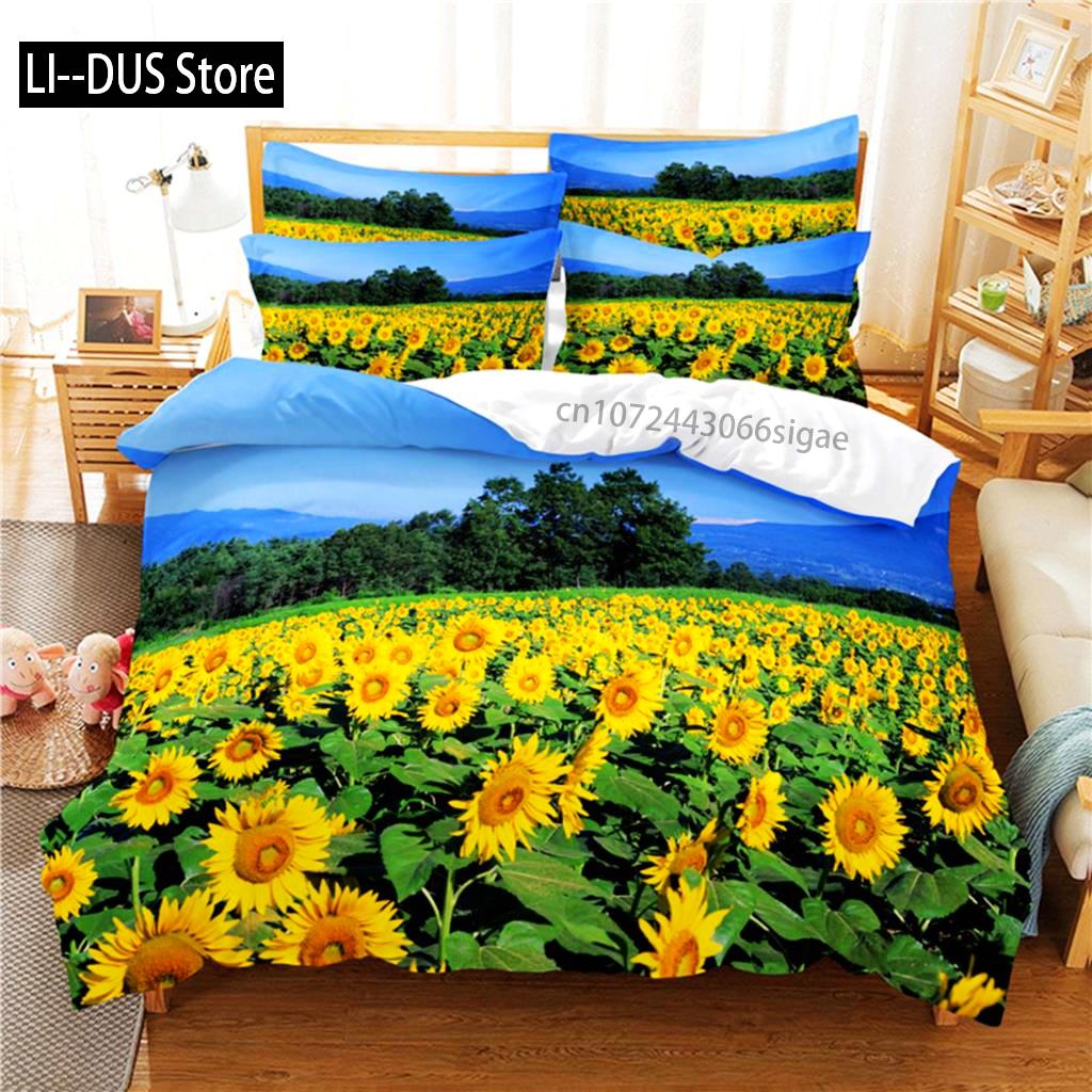 Beautiful Flower Bedding Set Duvet Cover Set 3d Bedding Digital Printing Queen Size Bedding Sets Fashion Design