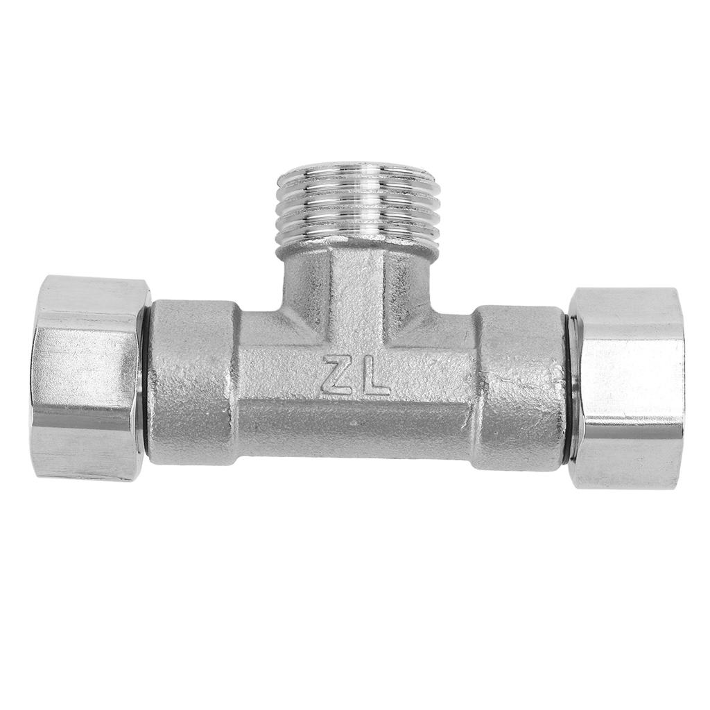 Conexión de tubería Codo en T de 3 vías Acero inoxidable 304 Conector de manguera Adaptador de tubería G1Celsius2 para Agua