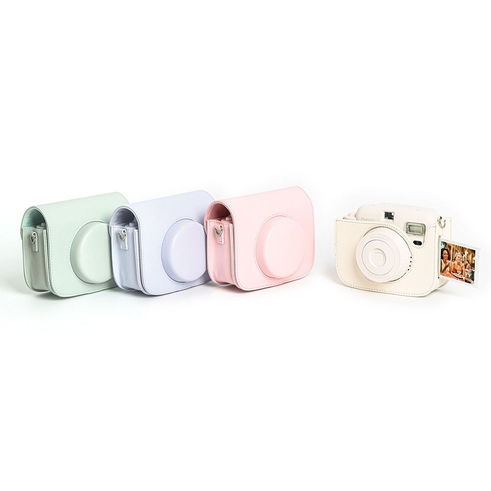 

Anti Scratch Instant Camera Case PU Leather Photography Pouch New Storage Bag for Popoto Travel Purple(Excluding camera)