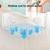 Corner Sink Strainer Sponge Holder Large Capacity Strong Load-bearing Suction Cup Triangle Storage Rack with Drain Hole