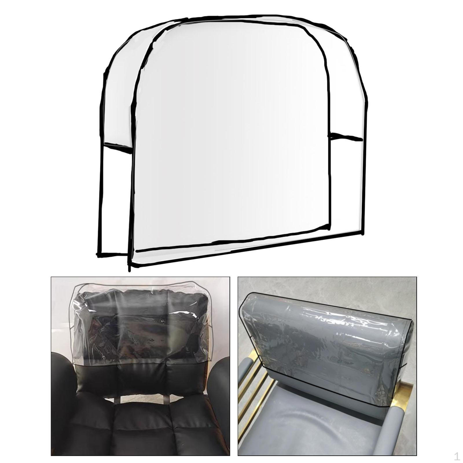 

ПВХ Професійний Прозорий Захисник Від Пошкоджень Чохол На Спинку Крісла Перукаря 51x40x12cm