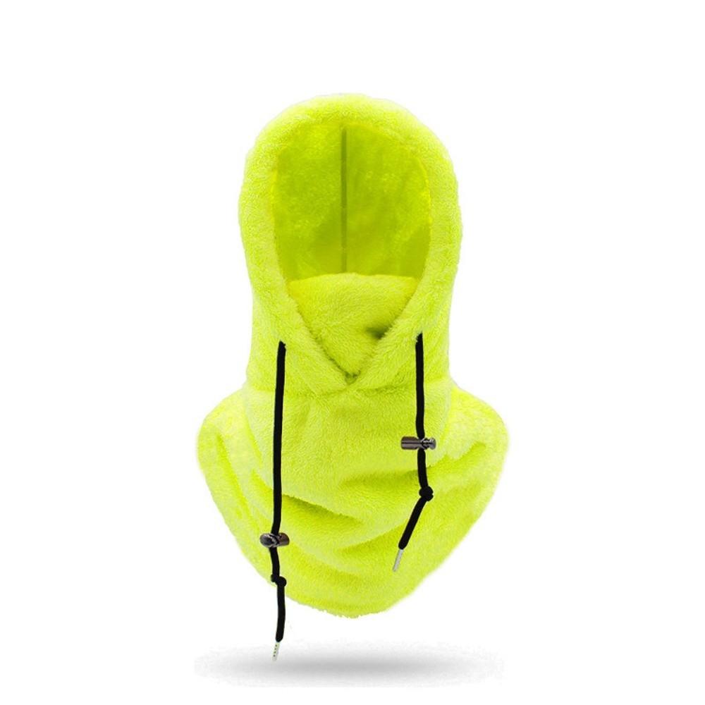 Windproof Plush Sherpa Hood Thickened Ski Mask Hat Fashion Face Cover Cap Outdoor Sports