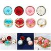 Creative Rotating Designs Flower Jewelry Holder Symbolizing Everlastings Love for Proposals and Anniversaries Storage