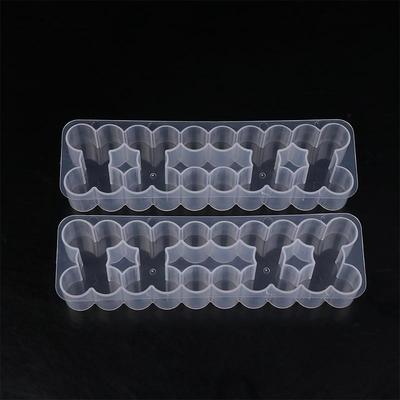 1/3 Stück 24 Fächer 3 ml Ampullen Aufbewahrungskoffer Stapelbare Kunststoff-Mikroröhrchen-Aufbewahrungsbox Klare Gefrierbox-Aufbewahrungsbox Kühlschrank-Organizer