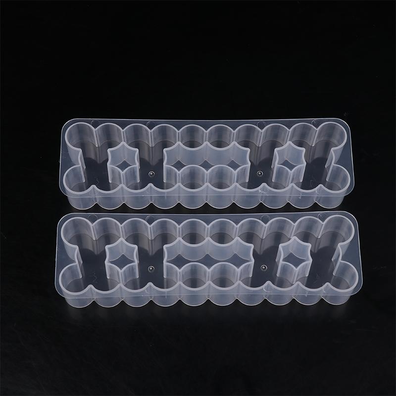1/3Pcs 24 Slots 3Ml Vial Storage Case Stackable Plastic Microtube Storage Box Clear Freezer Tube Box Refrigerator Organizer