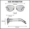 REONAS Polarized Cool and Jeweled UV400 Slimming for and Outdoors Women's Color-Changing Sunglasses, Elegant, Frame, Protection, Face, Driving,