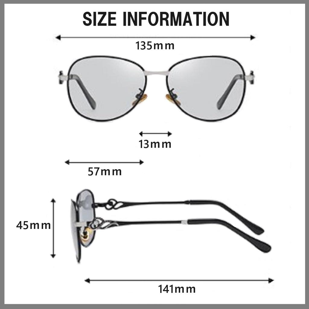 REONAS Polarized Cool and Jeweled UV400 Slimming for and Outdoors Women's Color-Changing Sunglasses, Elegant, Frame, Protection, Face, Driving,