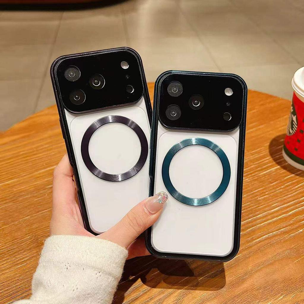 Magnetic Case for iPhone 17 16 15 14 13 12 Pro Max/Plus/Air, with Magsafe & Aluminum Frame & Double Sided Tempered Glass Phone Bumper Cover