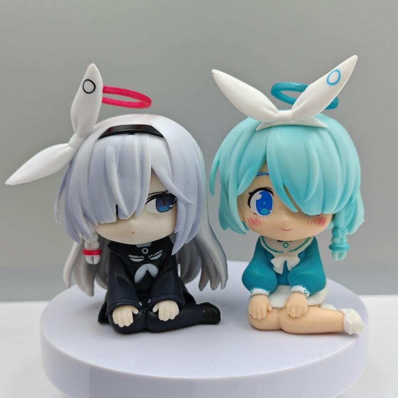 Archive Blue Arona Prana Anime Statue Model Toy 11Cm Cute Beautiful Girl Swimsuit Handmade Collectible Action Figure