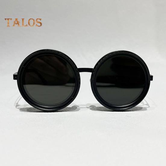 1-9 Gears Adjustable Tint Sunglasses for Men Round Polarized Sunglasses with ND Filter Lenses UV400 Shady Fishing Glasses
